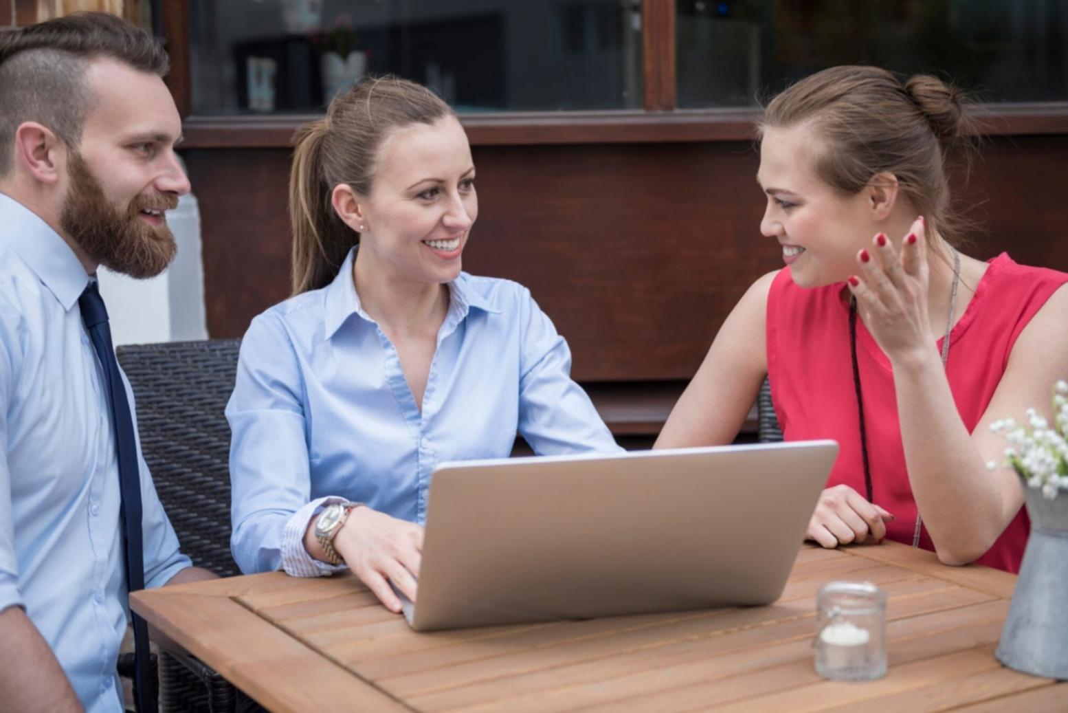 Professional development workshop setting with collaborative learning environment